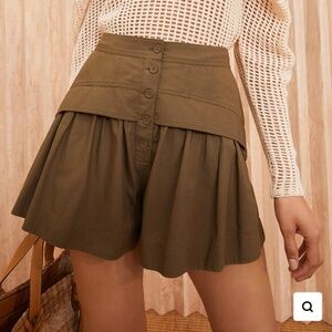 LAST CHANCE 4sale -3/29 only  *NWT Ulla Johnson Marleigh Shorts olive sz 8 *MINT